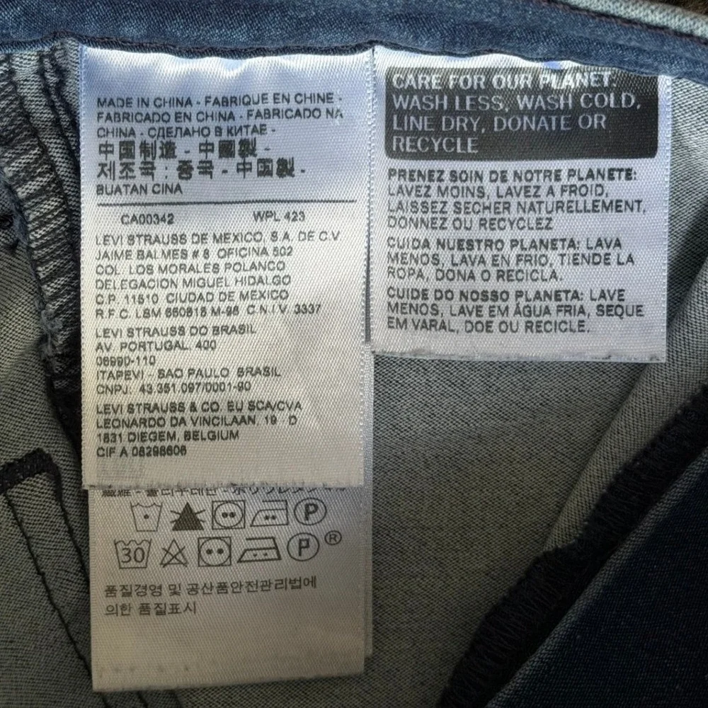 Levis Runaround Super Skinny Jeans Womens XS High Rise Medium Wash Blue Denim - Picture 5 of 12